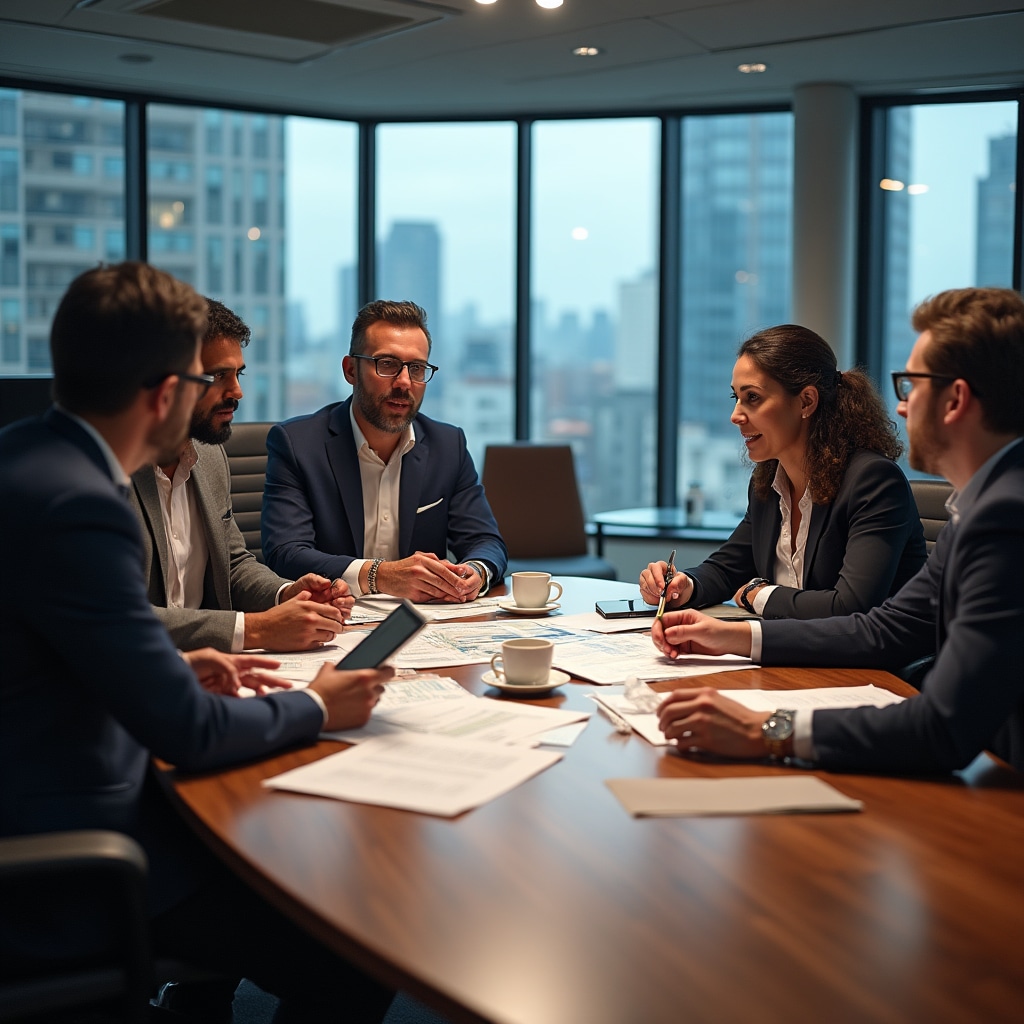 Professional consultation session with community organization leaders discussing governance needs